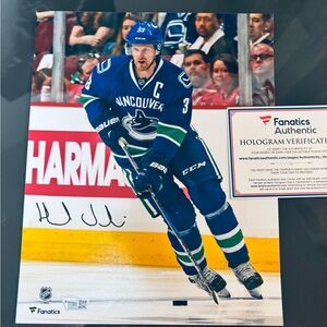 Henrik Sedin Autographed Photo